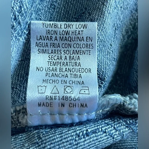 Akira Women Denim Blue Long Boho Maxi Skirt Size XL - Picture 10 of 10